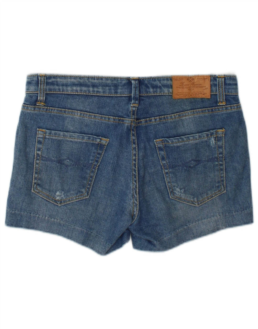 Zara Womens Denim Shorts EU 38 Small W28  Blue