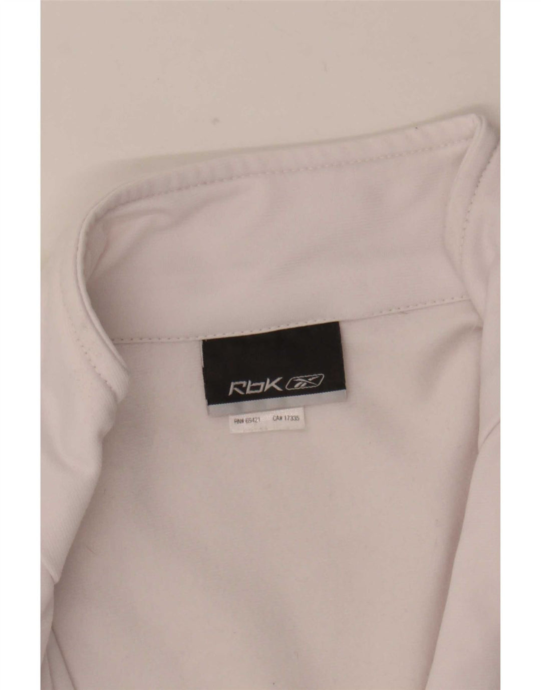 Reebok Womens Tracksuit Top Jacket UK 12 Medium White Colourblock Polyester