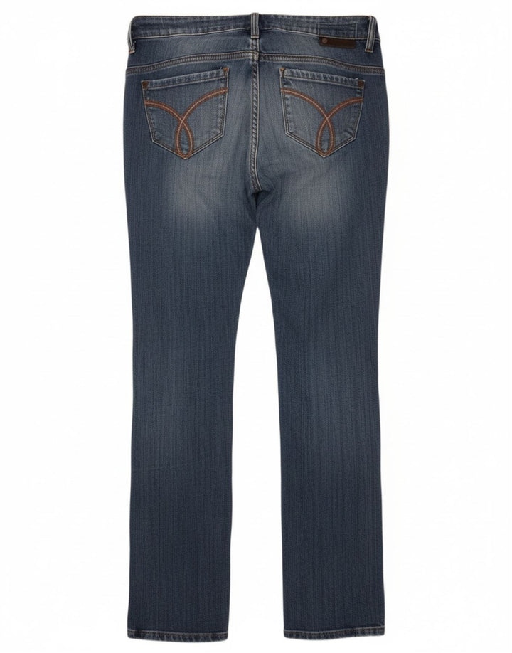 Calvin Klein Womens Slim Jeans W27 L34 Blue Cotton