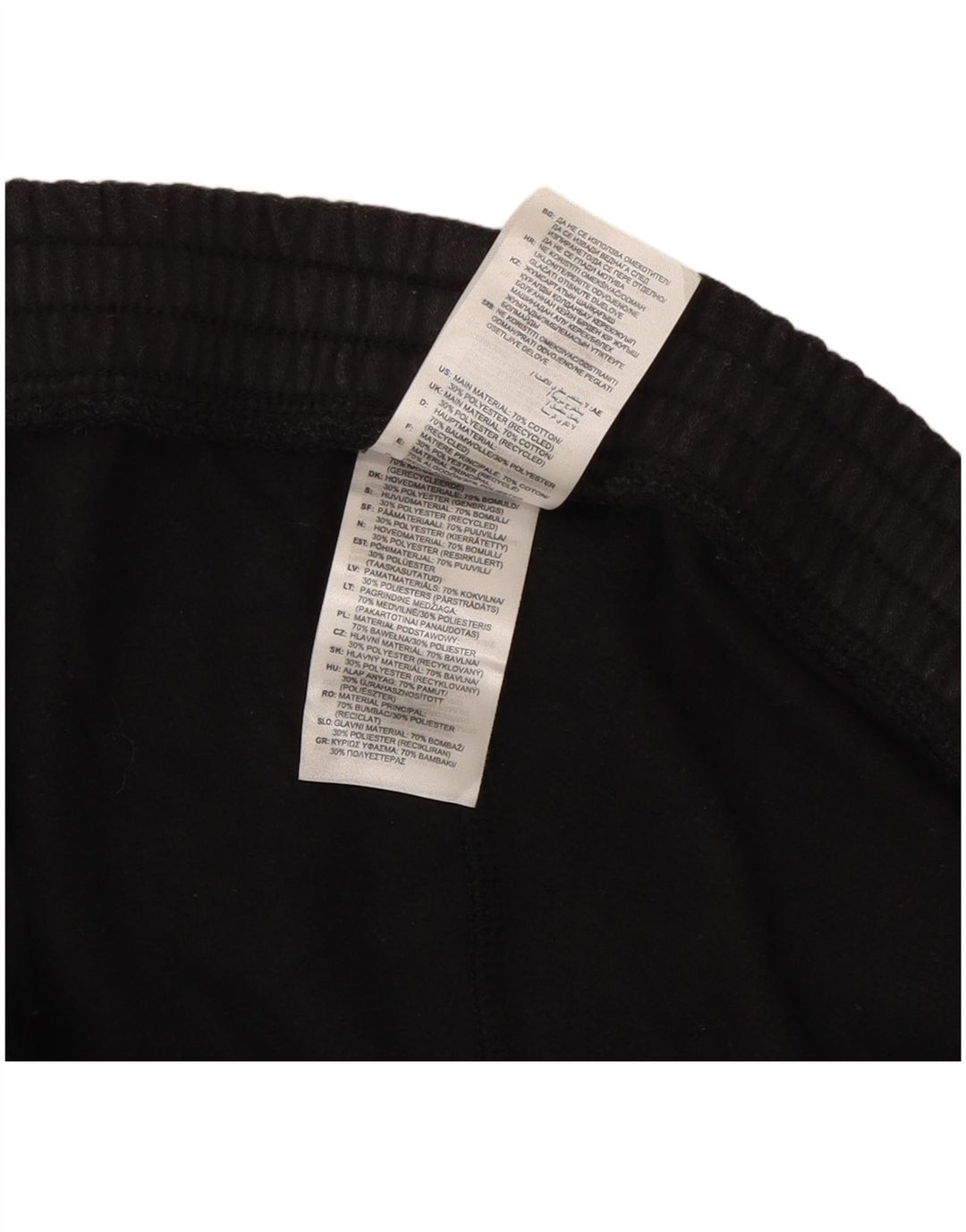 Adidas Mens Tracksuit Trousers Joggers Large  Black Cotton