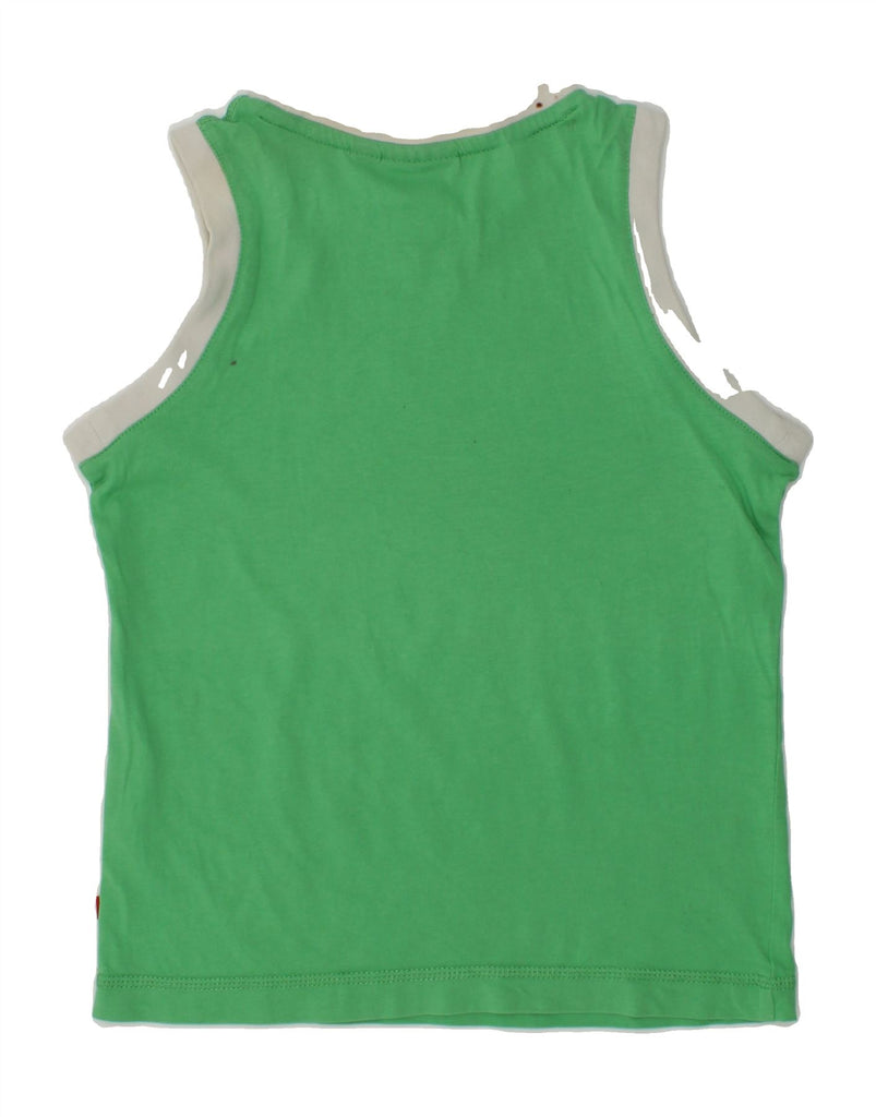 PUMA Boys Graphic Vest Top 7-8 Years Green Cotton | Vintage Puma | Thrift | Second-Hand Puma | Used Clothing | Messina Hembry 