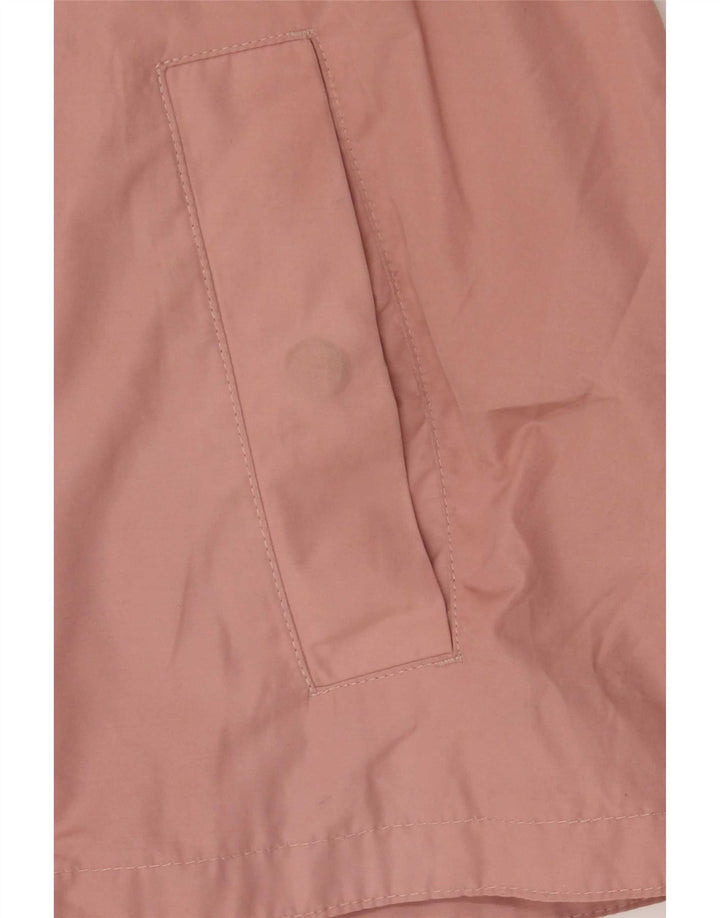 Marks & Spencer Womens Hooded Bomber Jacket UK 14 Large Pink Polyester
