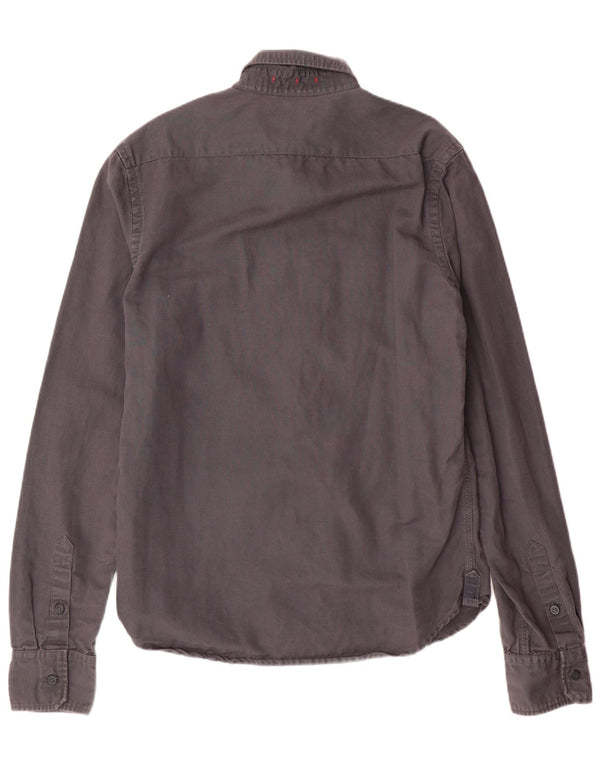 Superdry Mens Shirt XL Grey Cotton