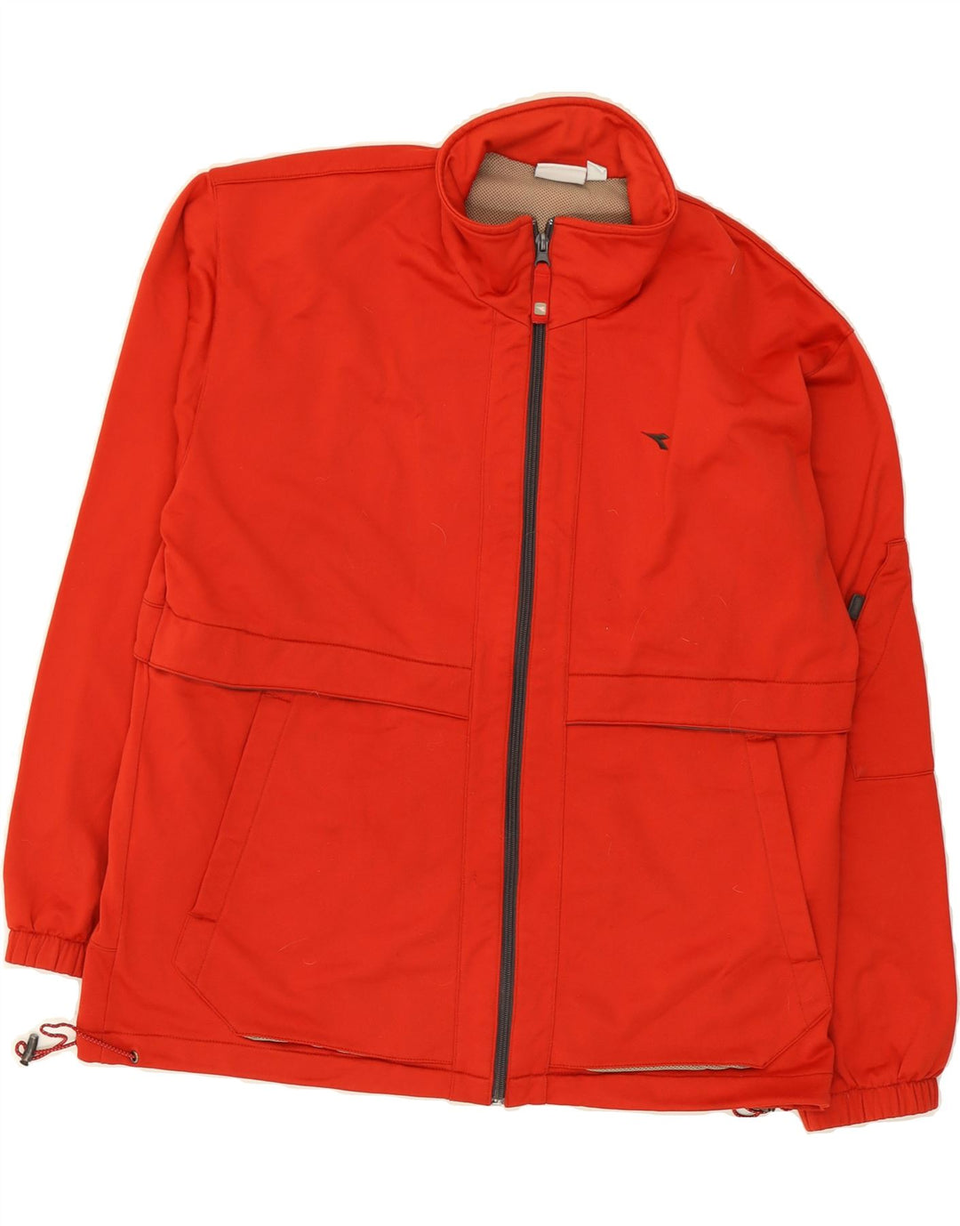 DIADORA Mens Tracksuit Top Jacket UK 40 Medium Red Polyester Vintage Diadora and Second-Hand Diadora from Messina Hembry 