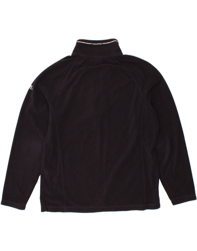 CRAGHOPPERS Mens Zip Neck Fleece Jumper Medium Navy Blue Polyester Vintage CRAGHOPPERS and Second-Hand CRAGHOPPERS from Messina Hembry 