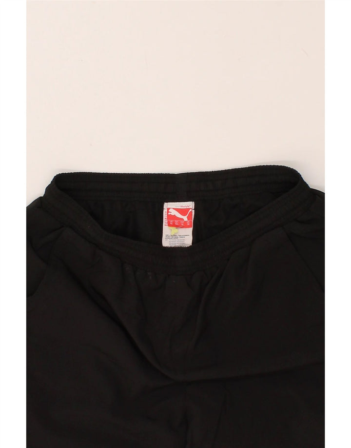 PUMA Boys Graphic Sport Shorts 13-14 Years Black Polyester Vintage Puma and Second-Hand Puma from Messina Hembry 