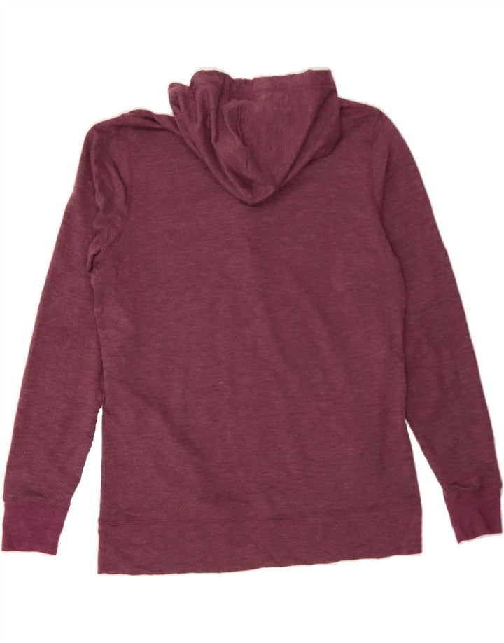 REEBOK Womens Hoodie Jumper UK 14 Medium Burgundy Polyester Vintage Reebok and Second-Hand Reebok from Messina Hembry 