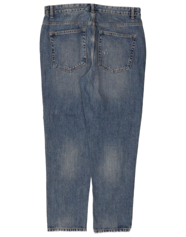Zara Mens Tapered Jeans EU 42 Large W32 L27 Blue Cotton