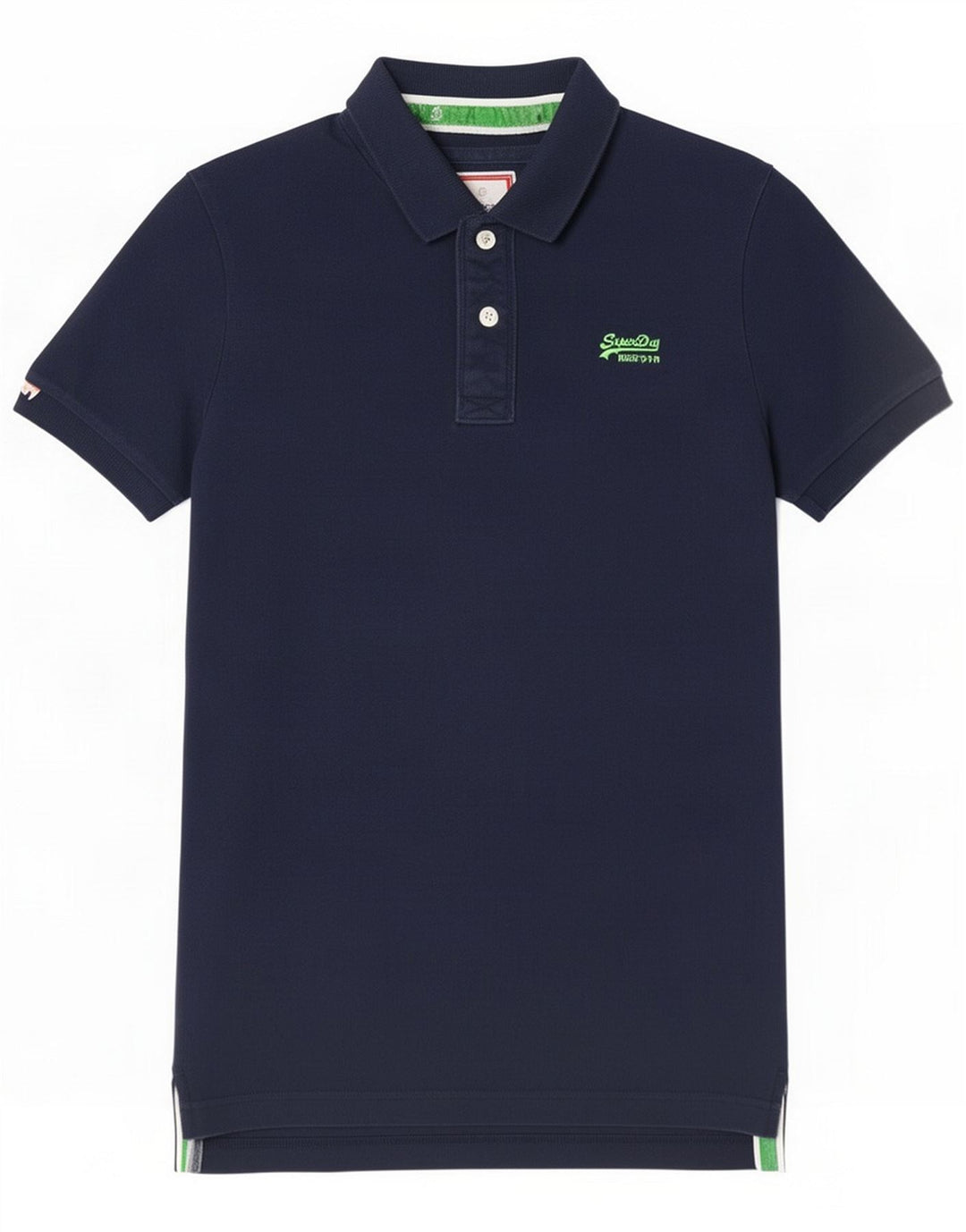 Superdry Mens Polo Shirt Medium Navy Blue Cotton