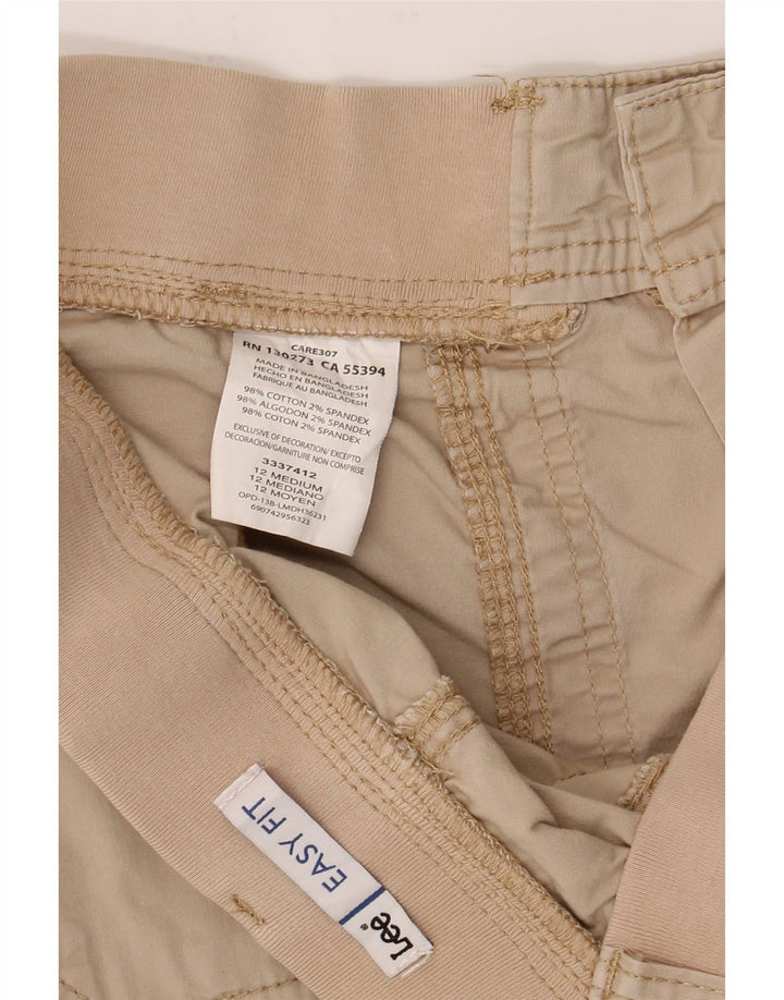 LEE Womens Easy Fit Capri Cargo Trousers US 12 Large W30 L21 Beige Vintage Lee and Second-Hand Lee from Messina Hembry 