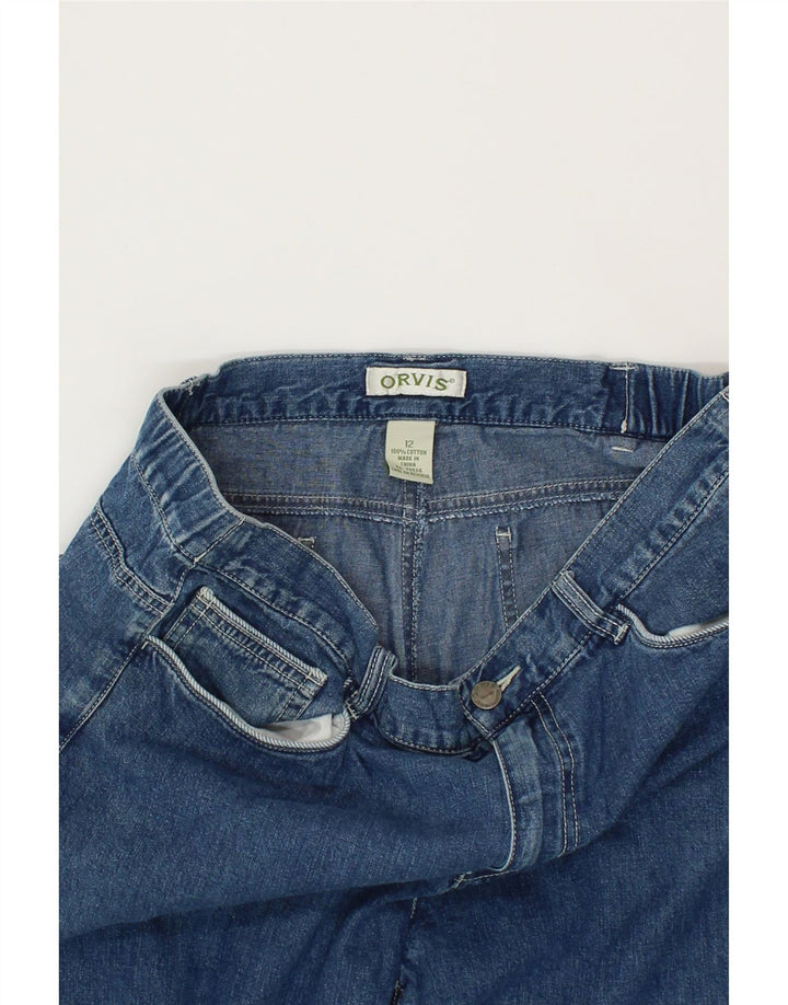 ORVIS Womens Straight Jeans US 12 Large W34 L23 Blue Cotton Vintage Orvis and Second-Hand Orvis from Messina Hembry 