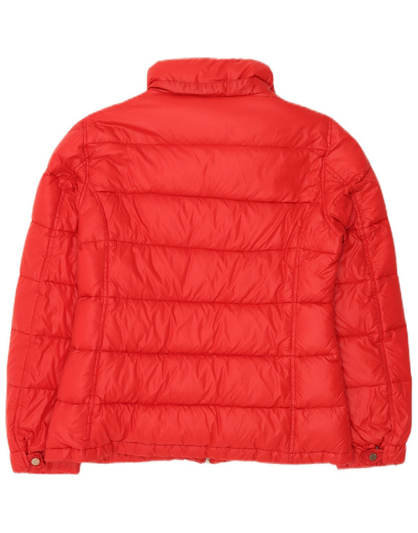 Tommy Hilfiger Womens Padded Jacket UK 14 Medium Red Nylon