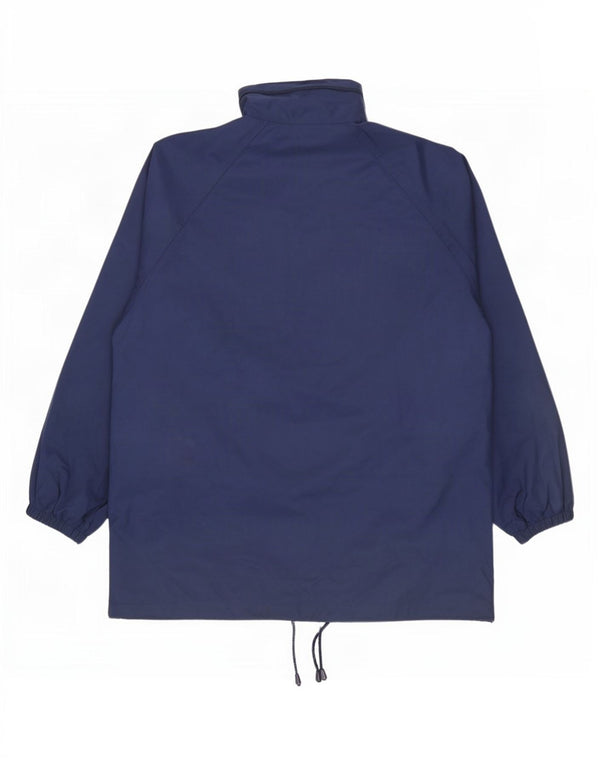 St. Bernard Womens Hooded Oversized Rain Jacket UK 10 Small Navy Blue PVC