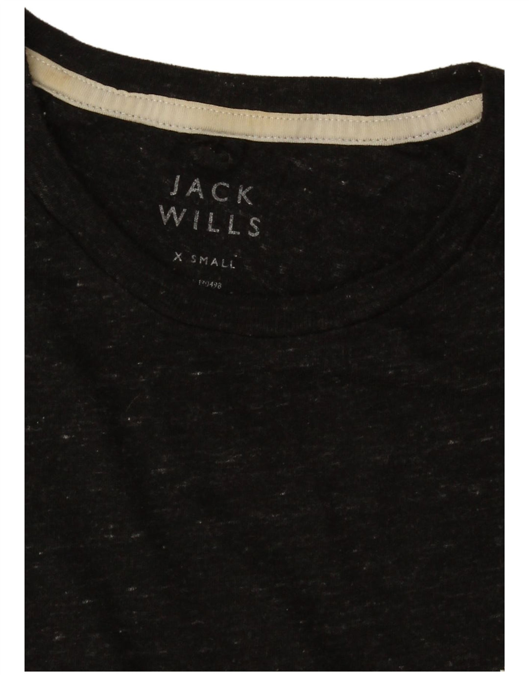 Jack Wills Mens T-Shirt Top XS Black Flecked