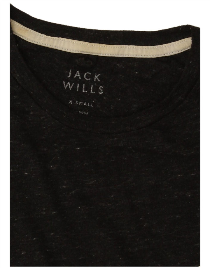 Jack Wills Mens T-Shirt Top XS Black Flecked