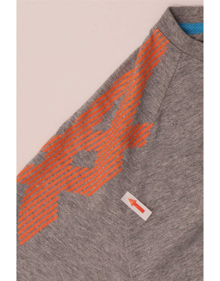 Asics Mens Graphic T-Shirt Top XL Grey Cotton