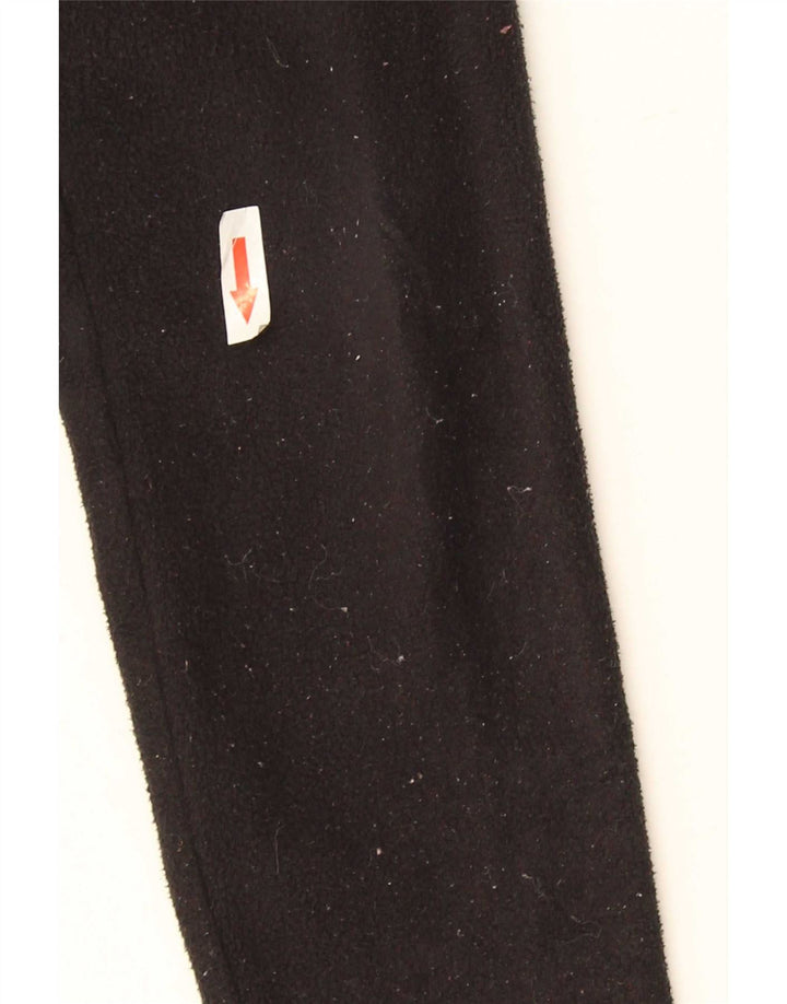The North Face Womens Zip Neck Fleece Jumper UK 10 Small Black Polyester