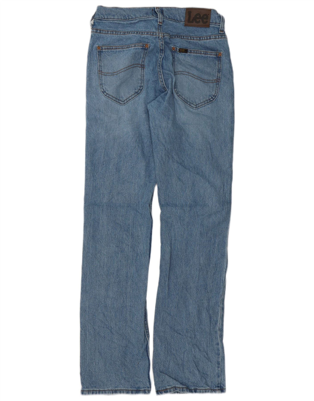 Lee Mens Straight Jeans W29 L32 Blue Cotton