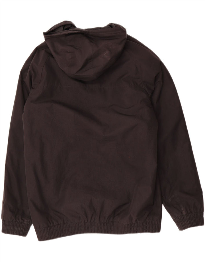 Adidas Boys Hooded Windbreaker Jacket 15-16 Years  Black Polyester