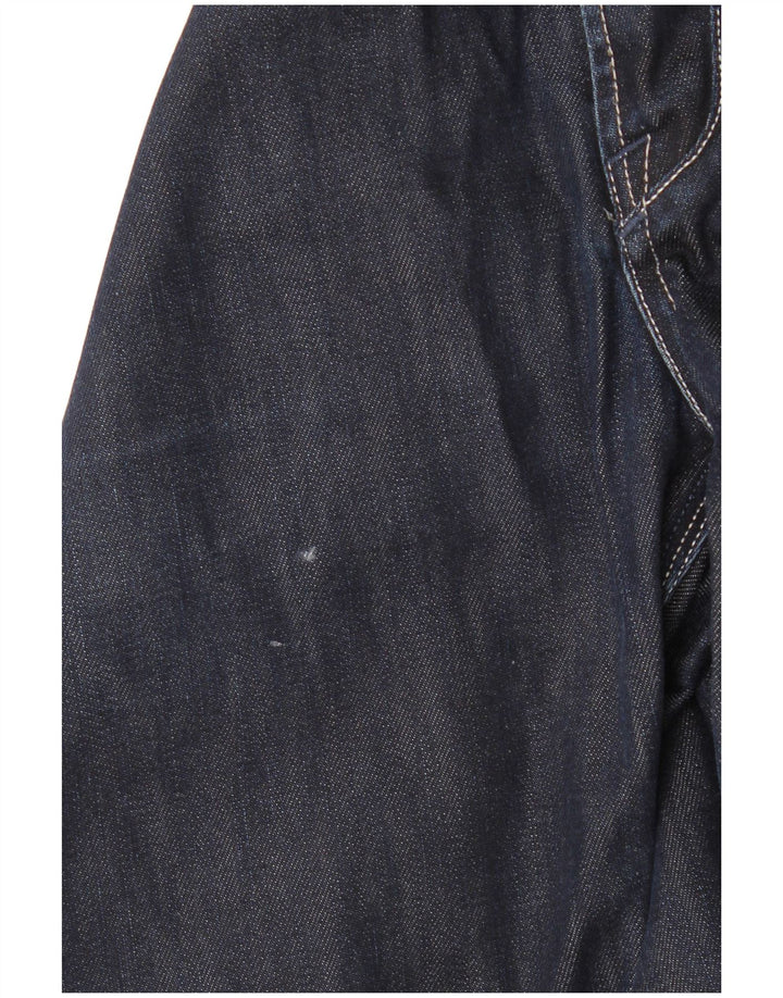 Marks & Spencer Mens Autograph Straight Jeans W36 L33 Navy Blue Cotton