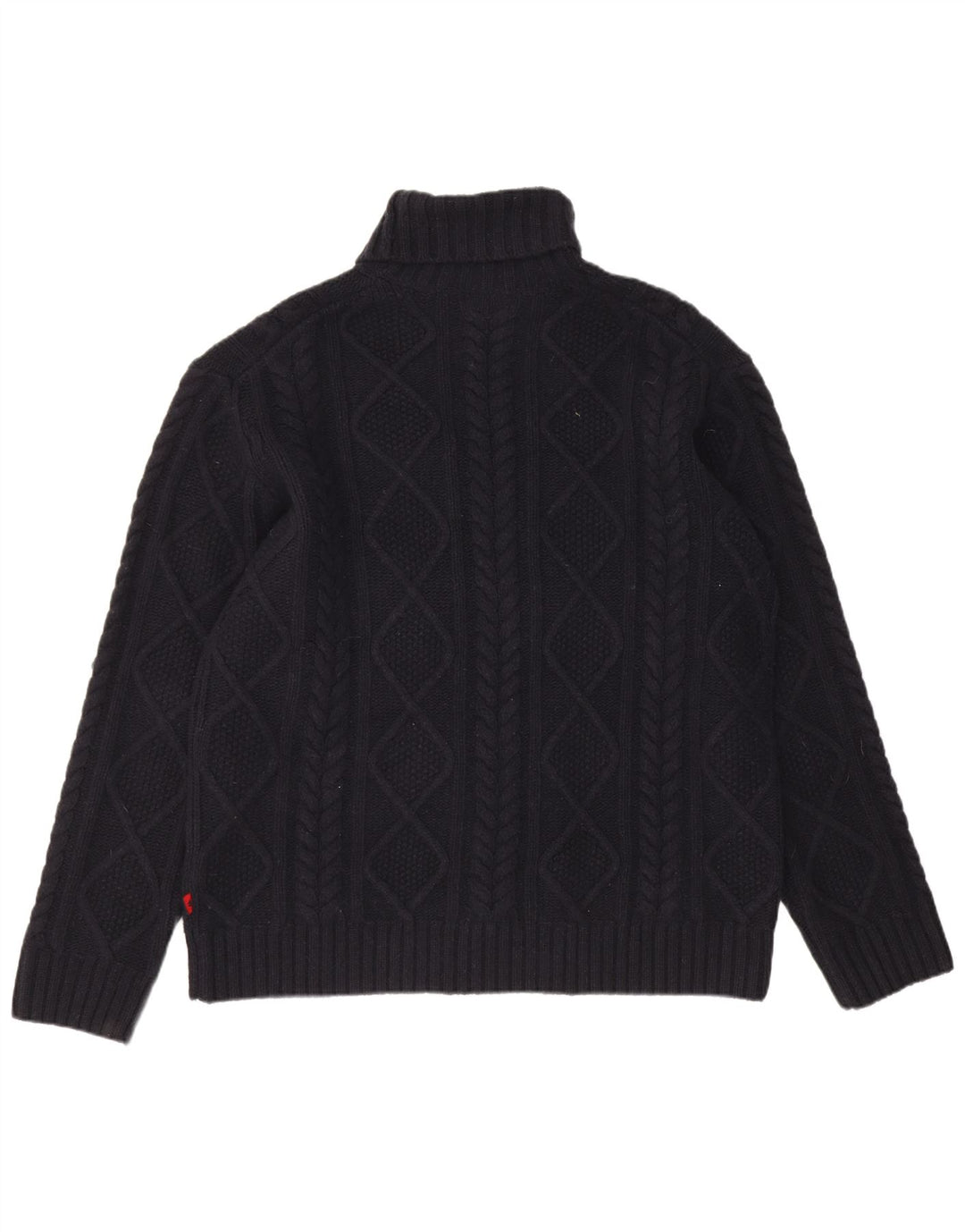 Kappa Mens Roll Neck Jumper Sweater 2XL Navy Blue Wool