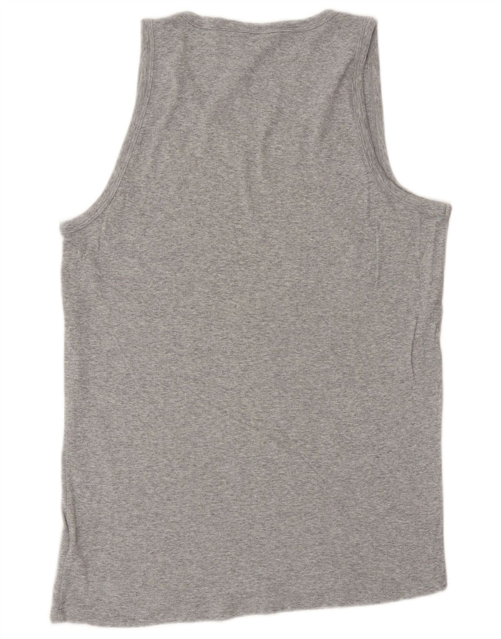 G-STAR Mens Vest Top Large Grey Cotton