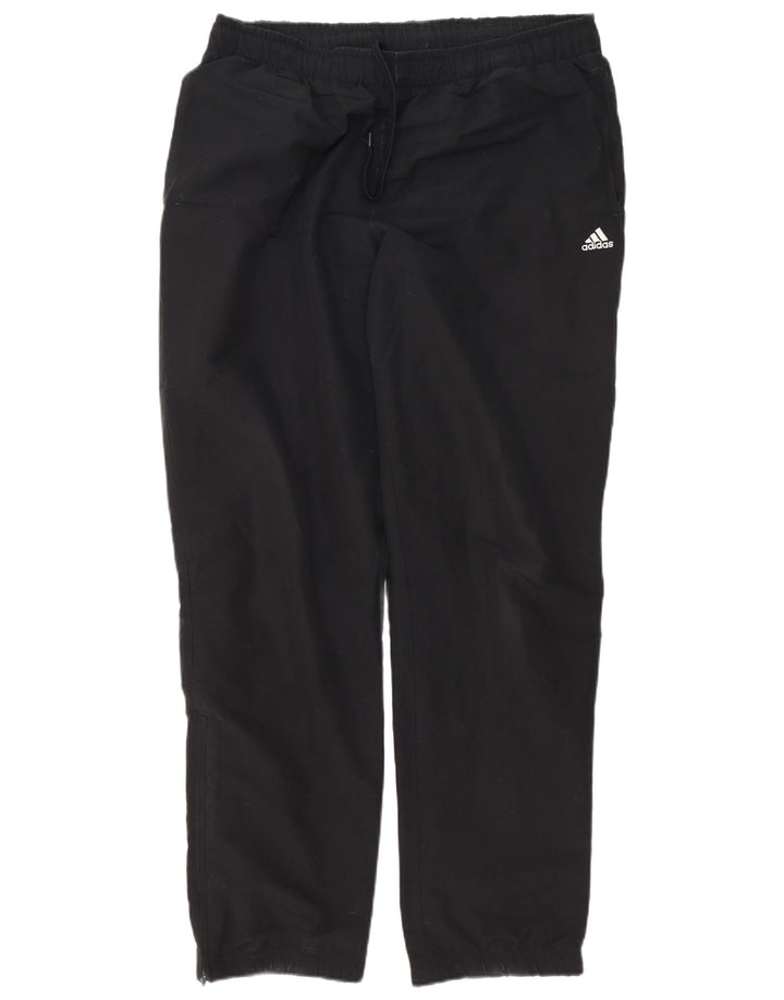 Adidas Mens Climalite Tracksuit Trousers Joggers Large  Black Polyester