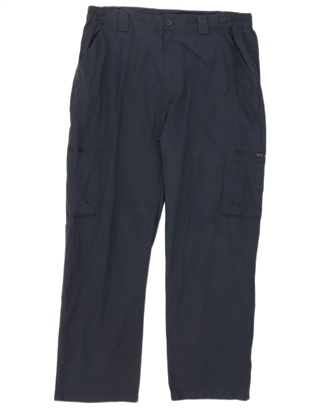 Mountain Warehouse Mens Straight Cargo Trousers W36 L29 Navy Blue Polyester