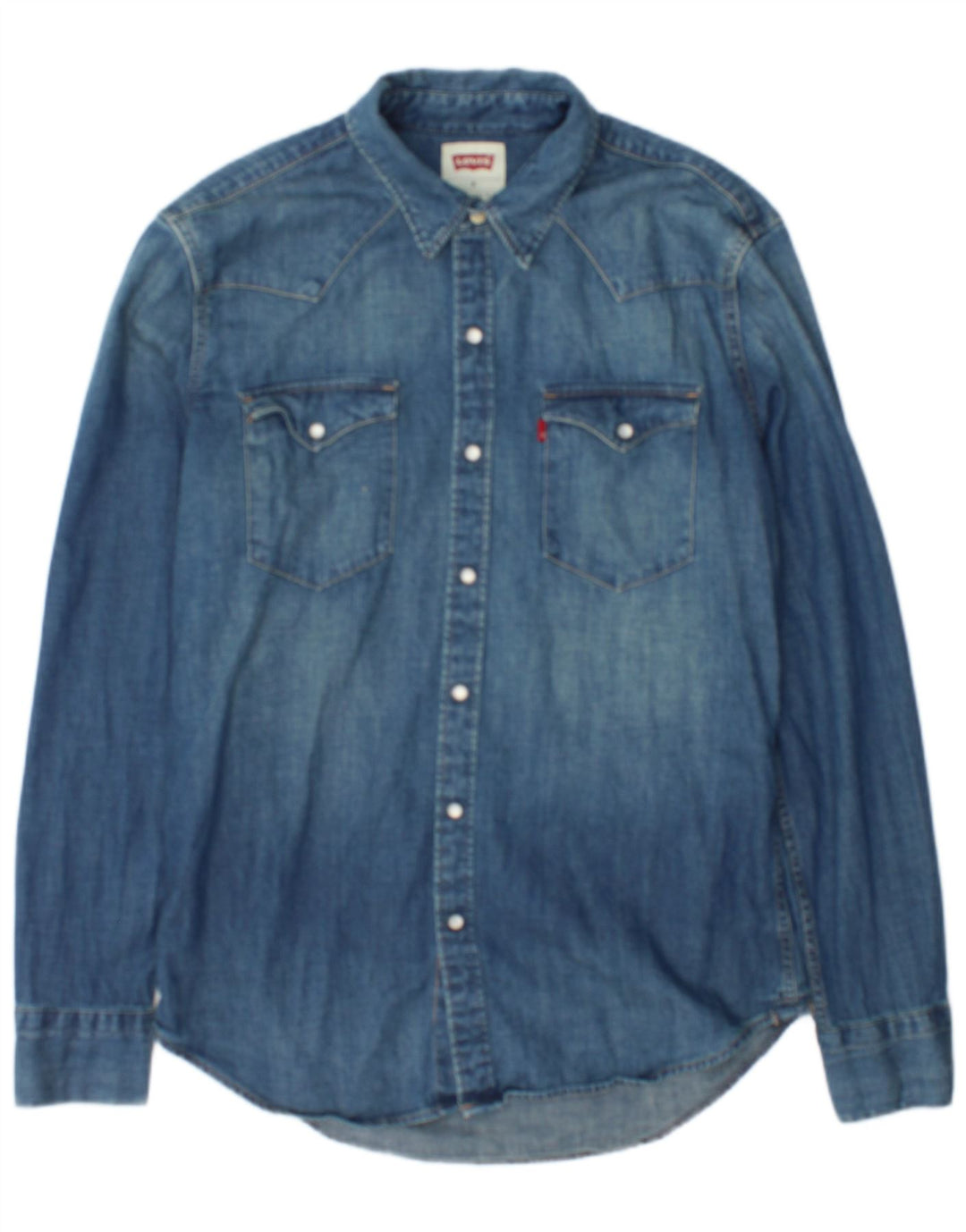 Levi's Mens Denim Shirt Medium Blue
