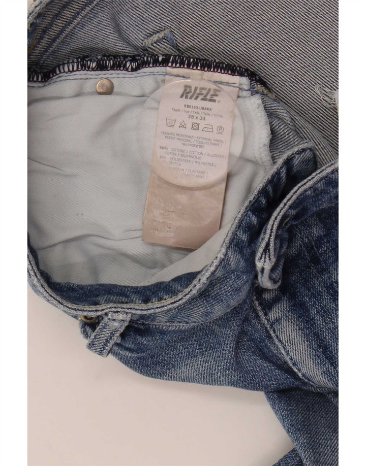 Rifle Womens Bootcut Jeans W28 L34 Blue Cotton
