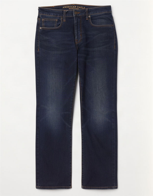 American Eagle Outfitters Mens Straight Jeans W32 L32 Navy Blue Cotton