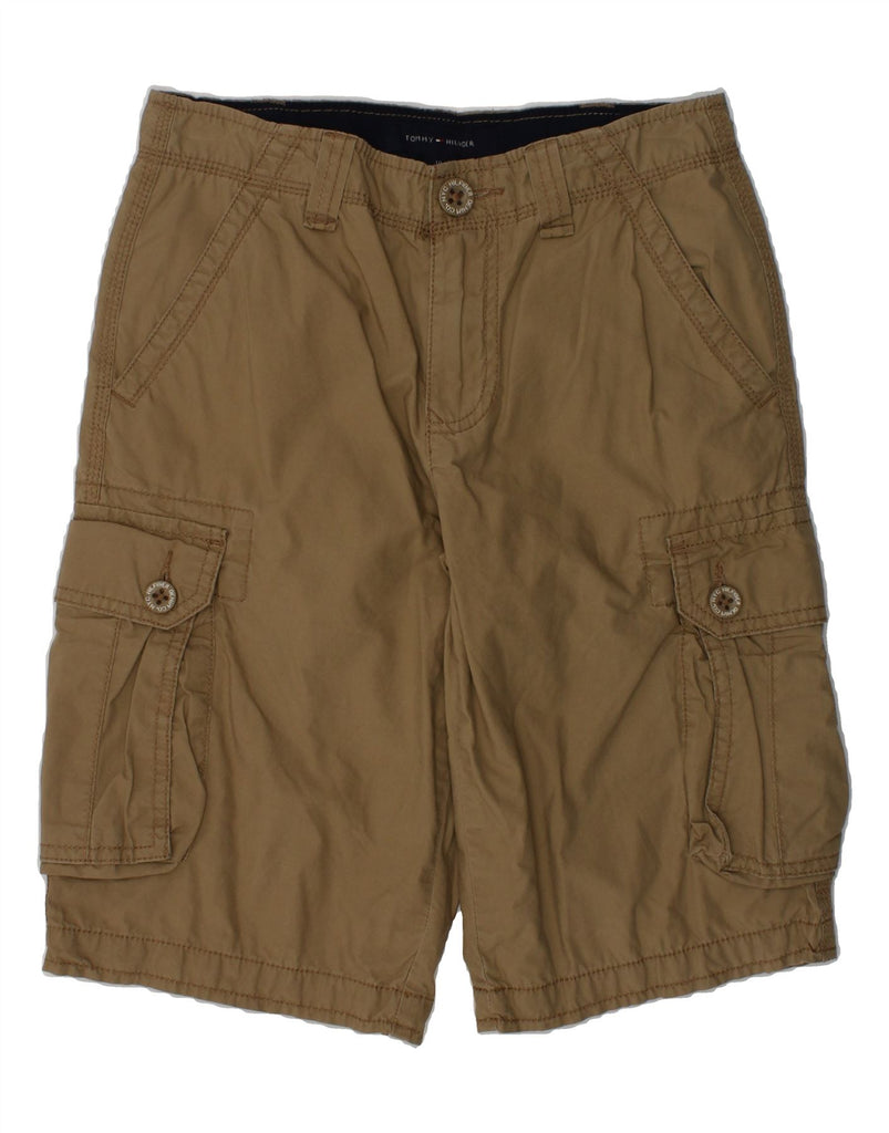 TOMMY HILFIGER Boys Cargo Shorts 9-10 Years W26  Brown Cotton | Vintage Tommy Hilfiger | Thrift | Second-Hand Tommy Hilfiger | Used Clothing | Messina Hembry 