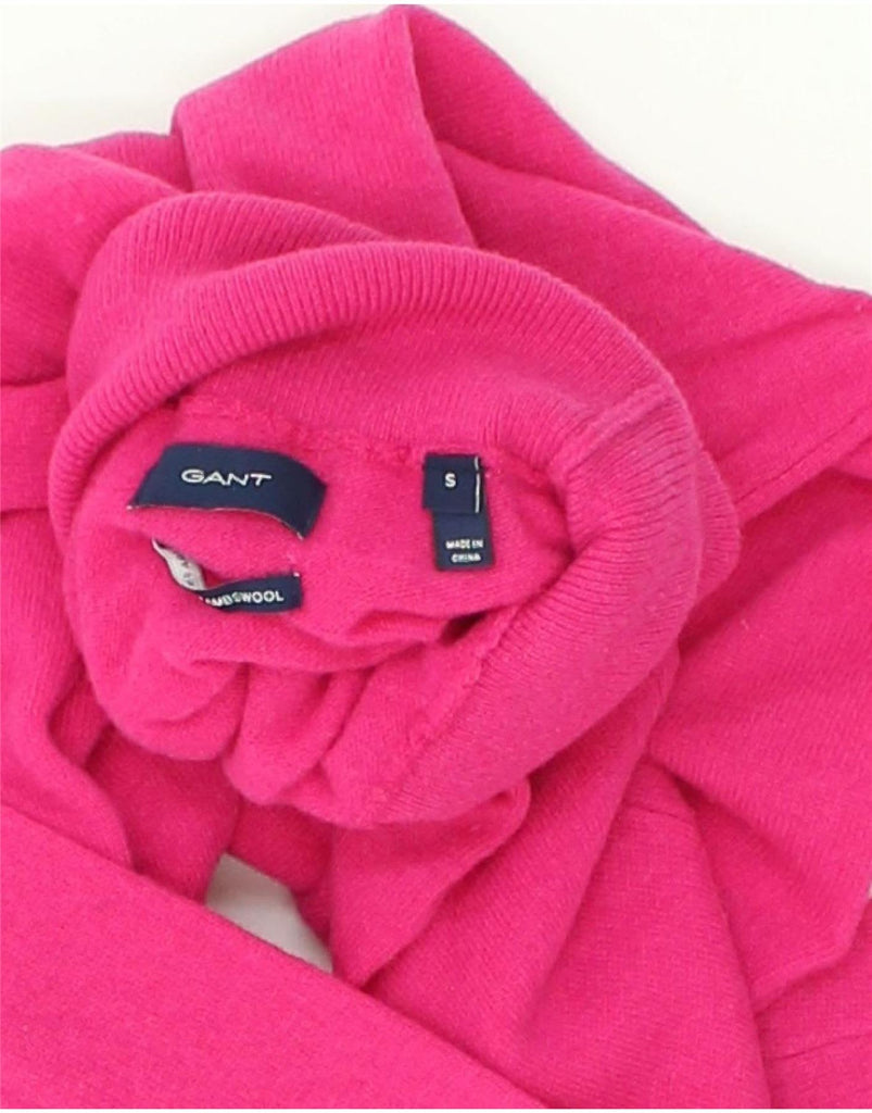 GANT Womens Roll Neck Jumper Sweater UK 10 Small Pink Lambswool | Vintage Gant | Thrift | Second-Hand Gant | Used Clothing | Messina Hembry 