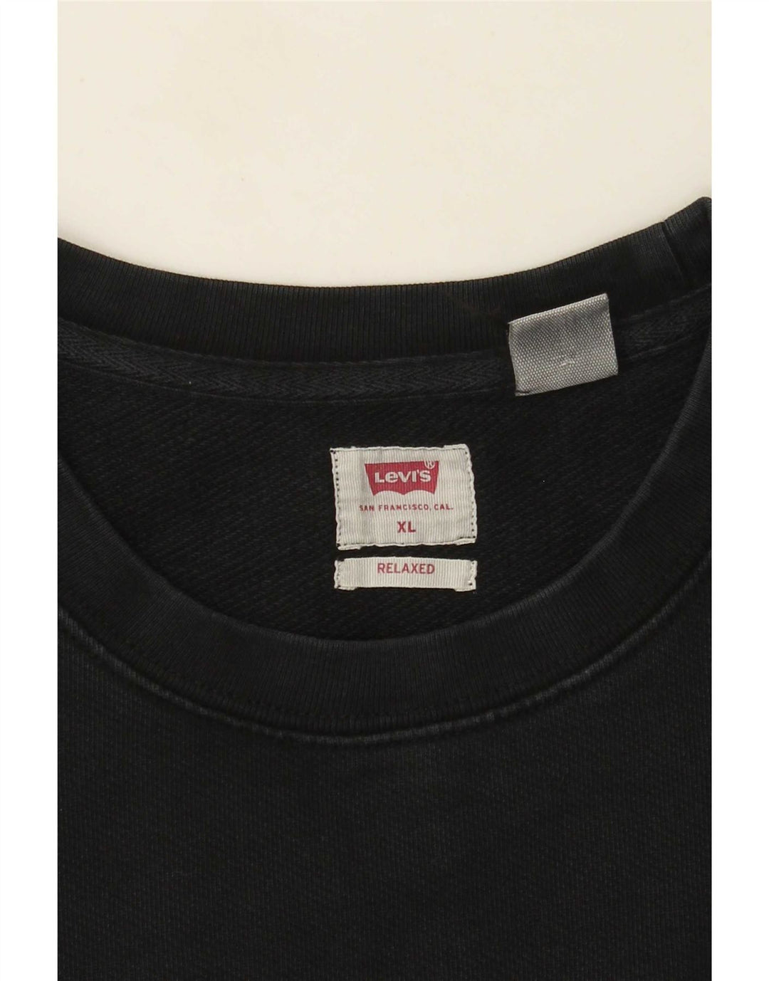 Levi's Mens Relaxed Fit Sweatshirt Jumper XL Black
