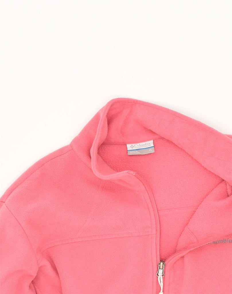 COLUMBIA Womens Fleece Jacket UK 18 XL Pink Polyester | Vintage Columbia | Thrift | Second-Hand Columbia | Used Clothing | Messina Hembry 