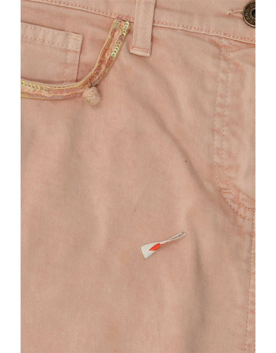 Blumarine Womens Denim Skirt IT 42 Medium W30 Pink Cotton