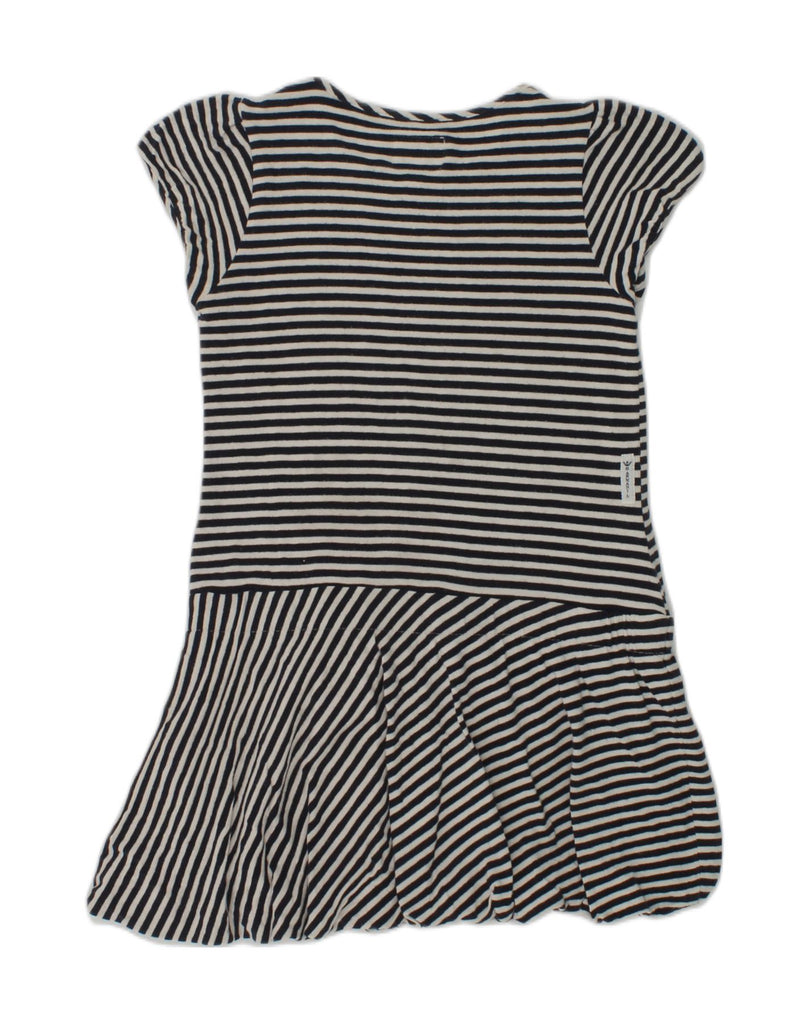 ARMANI JUNIOR Girls T-Shirt Dress 3-4 Years Navy Blue Striped Cotton | Vintage Armani Junior | Thrift | Second-Hand Armani Junior | Used Clothing | Messina Hembry 