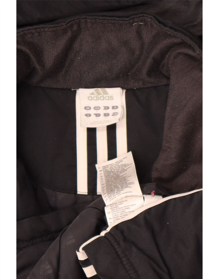 Adidas Mens Hooded Windbreaker Jacket UK 36 Small Black Polyamide