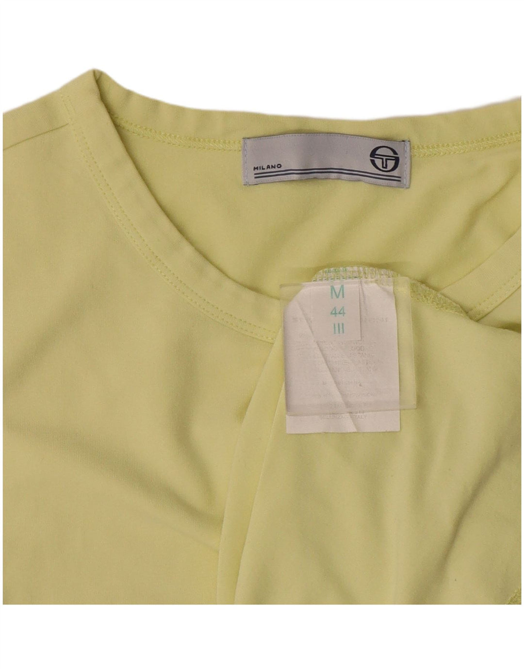 Sergio Tacchini Womens Top Long Sleeve IT 44 Medium Green Cotton