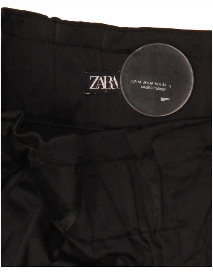 Zara Womens Joggers Cargo Trousers Medium W28 L26 Black