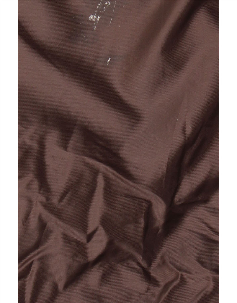 VINTAGE Mens Loose Fit Hooded Rain Jacket UK 38 Medium Brown Polyester Vintage Vintage and Second-Hand Vintage from Messina Hembry 
