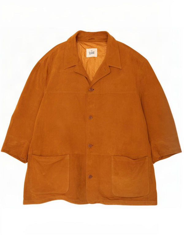 Scout Mens Suede Jacket UK 44 2XL Beige