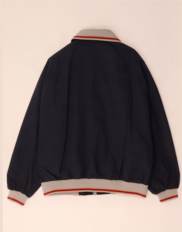 North Sails Mens Bomber Jacket UK 44 2XL Navy Blue Colourblock