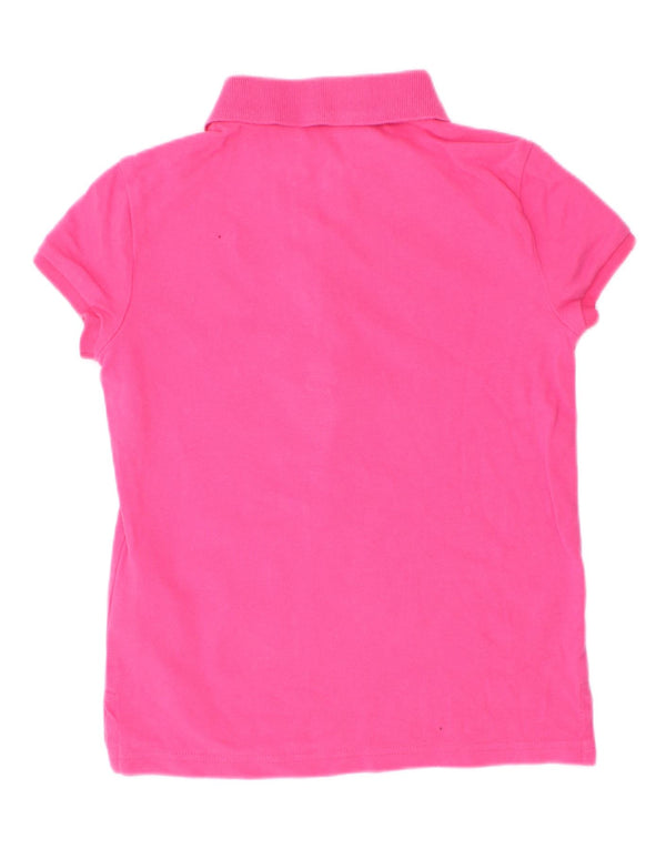 Polo Ralph Lauren Girls Top Long Sleeve 6-7 Years Pink Cotton
