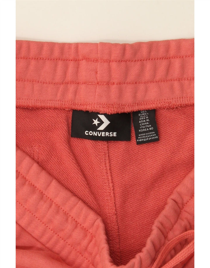 CONVERSE Womens Sport Shorts UK 16 Large  Pink Cotton Vintage Converse and Second-Hand Converse from Messina Hembry 