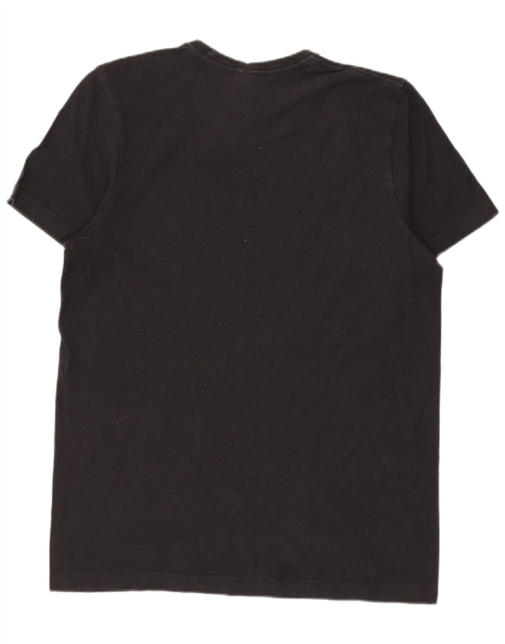 ADIDAS Mens Graphic T-Shirt Top Small Black Cotton
