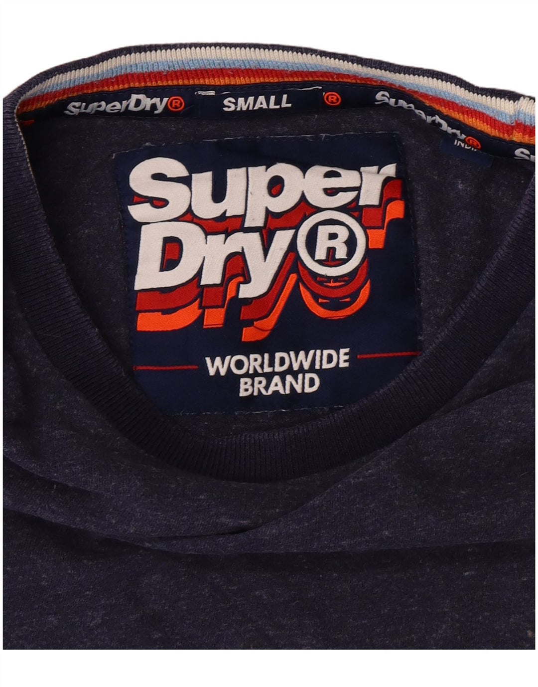 SUPERDRY Mens T-Shirt Top Small Blue
