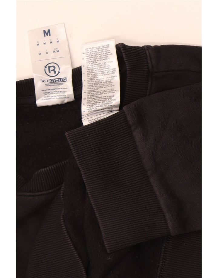 Reebok Mens Sweatshirt Jumper Medium Black Cotton