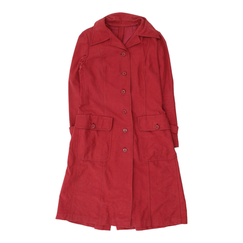 Sportmax Women Red Long Overcoat | Vintage High End Designer Coat VTG | Vintage Messina Hembry | Thrift | Second-Hand Messina Hembry | Used Clothing | Messina Hembry 