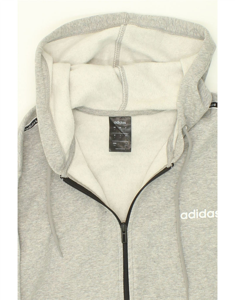 ADIDAS Mens Graphic Zip Hoodie Sweater Large Grey Colourblock Cotton | Vintage Adidas | Thrift | Second-Hand Adidas | Used Clothing | Messina Hembry 